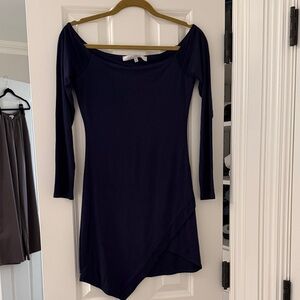 Lovers + Friends Midnight Blue Long Sleeve Dress
